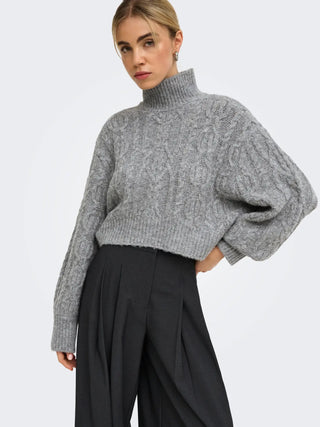 ONLY MAGLIONE HILDE A COLLO ALTO INTRECCIATO 15375336 MGM