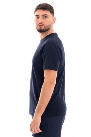 MARKUP T-SHIRT GIROCOLLO MEZZA MANICA IN PIQUET SOTTILE MK11004 BLU