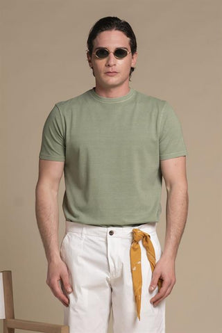 IMPURE JOSHUA T-SHIRT IN PIQUET ELASTICIZZATO UOMO JOSHUA PIQC66