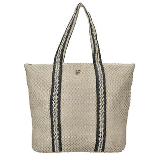 HATYOU BORSA SHOPPER TESSILE CON MANICO BICOLORE E
PORTA CAPPELLO 52 X15 X 41 CM BP0370 NAT