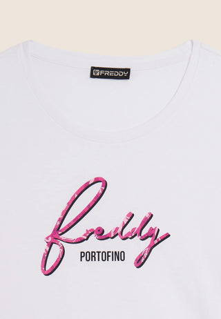 FREDDY T-SHIRT CON LOGO FREDDY FLOREALE S26WTEET2 WF