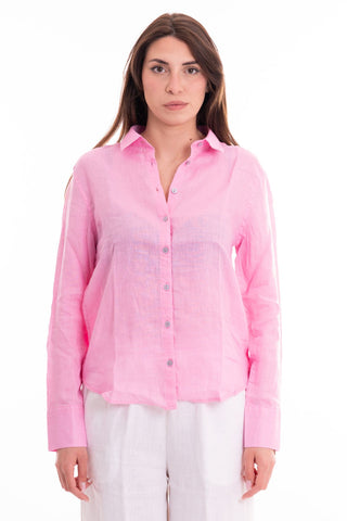 MARKUP CAMICIA 100% LINO MW13002 ROS