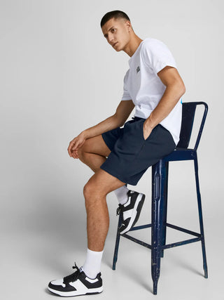 JACK&JONES GORDON BRADLEY BERMUDA IN FELPA UOMO 12249285 NVB