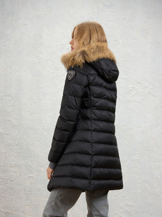 BLAUER KRISTIN PIUMINO LUNGO PELLICCIA DONNA BLDK03040 006047 999EI