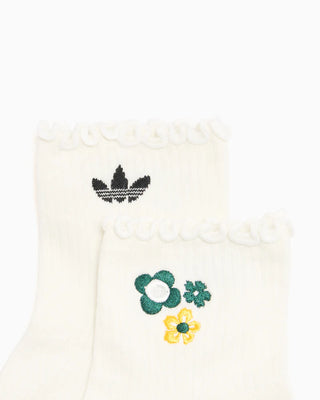 ADIDAS ORIGINALS CALZINI ADIDAS CON VOLANT E FIORELLINI 2PZ KD8372