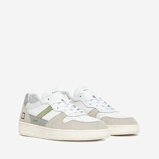 DATE SCARPE COURT 2.0 VINTAGE CALF WHITE-SAGE UOMO M401-C2-VC-HA
