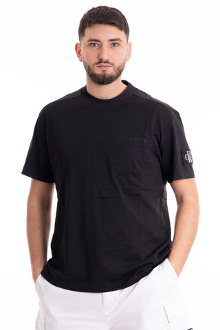 CALVIN KLEIN JEANS T-SHIRT MIX MEDIA J325215 BEH