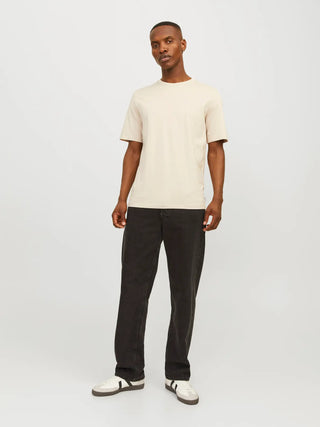 JACK&JONES T-SHIRT BASIC IN COTONE ORGANICO 12156101 MNB
