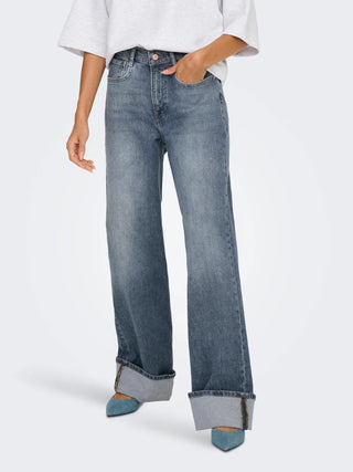 ONLY HOPE JEANS CON PIEGA DONNA 15325797 BGD
