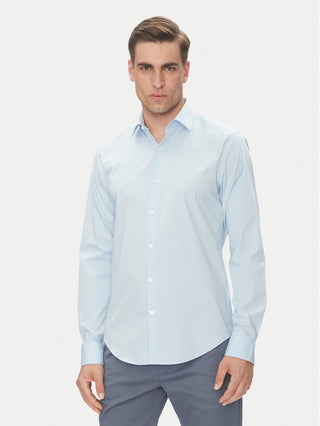 CALVIN KLEIN CAMICIA SLIM IN POPLIN LV019EU000 XNU