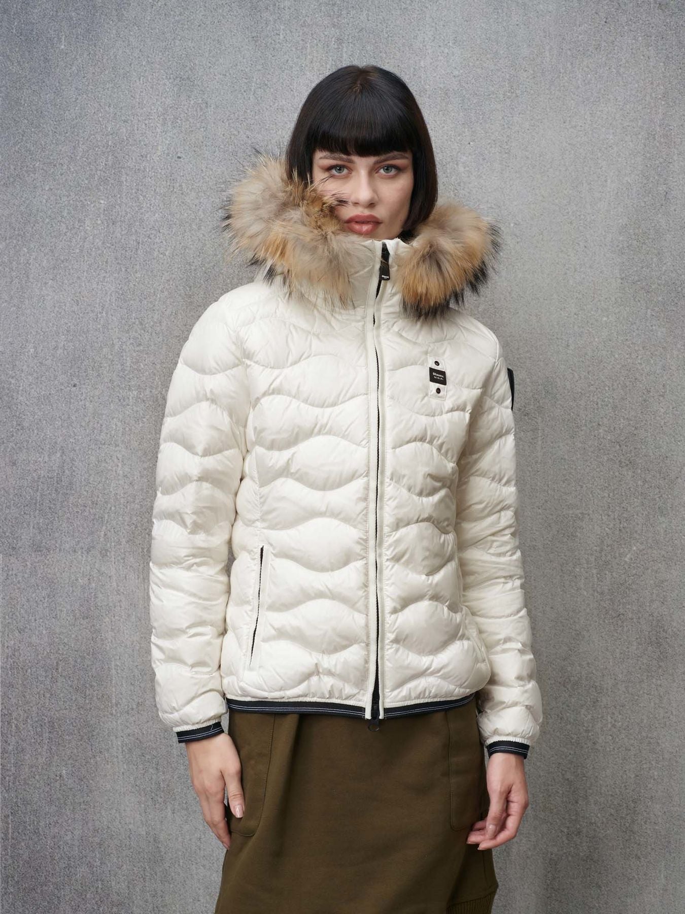 BLAUER PIUMINO ALDIE CON PELLICCIA DONNA BLDC03048 006047 100BI