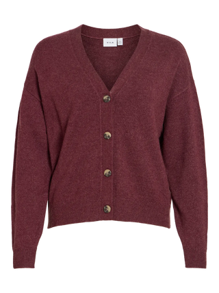 VILA CARDIGAN VILA RIL CON SCOLLATURA A V CON 4 BOTTONI 14107411 PRY