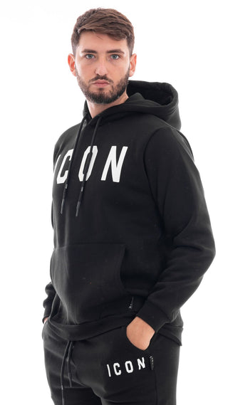 ICON FELPA CON CAPPUCCIO UOMO IU9016FC NRP