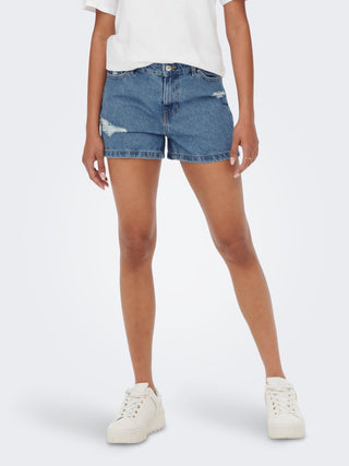 ONLY BERMUDA JEANS JAGGER HW MOM DNM SHORTS WOMEN 15245695 MBD