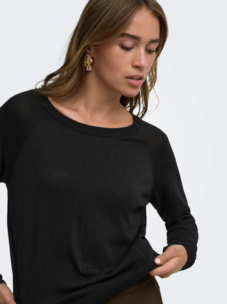 JACQUELINE DE YONG LIV PULLOVER  GIROCOLLO 15376529 BLK