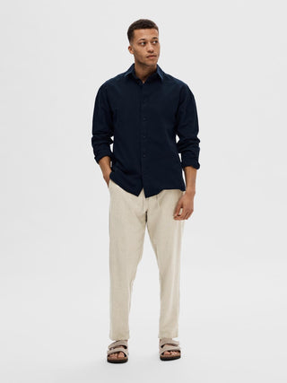 SELECTED HOMME PANTS 172-SLIMTAPE BRODY LINEN MAN 16087636 VTV