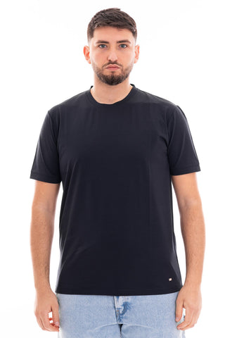 MARKUP CREW NECK SHORT SLEEVE T-SHIRT TECHNICAL COTTON MK691094 BLUE