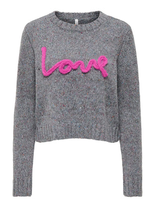 ONLY MAGLIONE SMILLA CON SCRITTA LOVE A GIROCOLLO 15375416 DGK