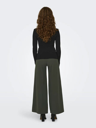 JACQUELINE DE YONG MAGLIONE PLUM COLLO ALTO DONNA 15328328 BLK