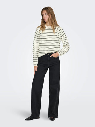 ONLY PULLOVER BASE CON RIGHE IN ORIZZONTALI 15285227 JSB