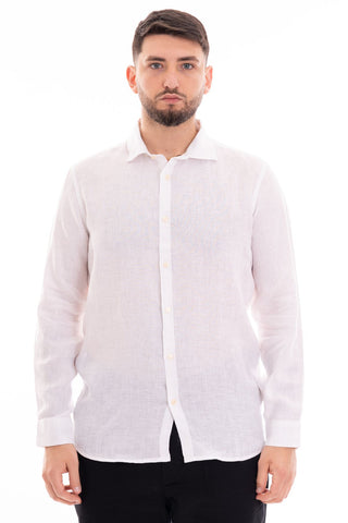 MARKUP KOREAN LONG SLEEVE SHIRT 100% LINEN MK13003 BNC