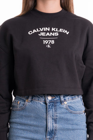 CALVIN KLEIN JEANS W VARSITY LOGO CREWNECK J221334