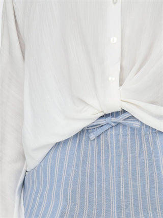 ONLY CAMICIA MASCHA LONG SLEEVE SHORT KNOT DONNA 15252779 CLD