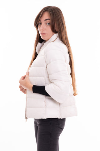 MARKUP W NYLON DOWN JACKET WITH 3/4 SLEEVES MW24002