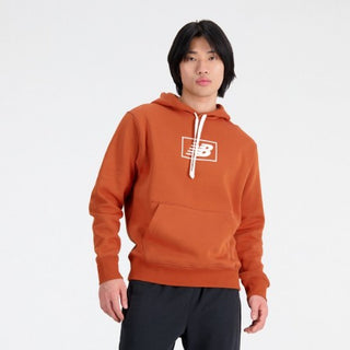NEW BALANCE ESSENTIAL BRUSHED BACK HOODIE MT33520ROX