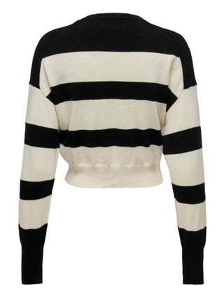 ONLY W PULLOVER IBI LONG SLEEVES SHORT STRIPE O-NECK 15294130