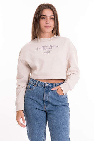 CALVIN KLEIN JEANS W VARSITY LOGO CREWNECK J221334