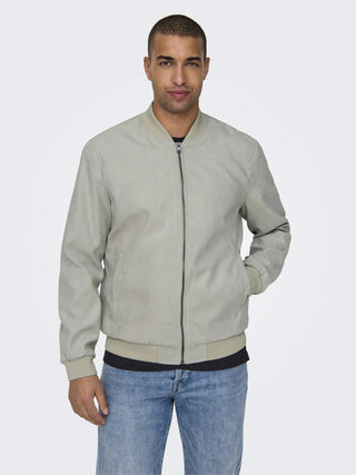 ONLY&SONS GIUBBOTTO LUCAS FAKE SUEDE BOMBER UOMO 22027463 VRB