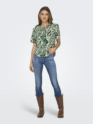JACQUELINE DE YONG WOMEN'S NILE LIFE 2/4 T-SHIRT 15312454 ETF