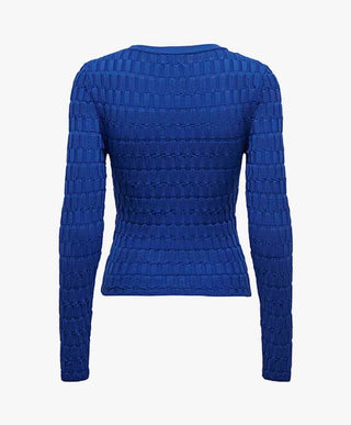 ONLY MAGLIONE KIRA LONG SLEEVES STRUCTURE O-NECK KNIT DONNA 15311543 STW