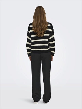 JACQUELINE DE YONG W JUSTY LONG SLEEVES STRIPE PULLOVER KNIT 15264902