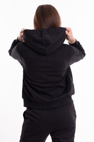 MARKUP W FELPA CON CAPPUCCIO E ZIP CON RICAMO LOGO MW562004