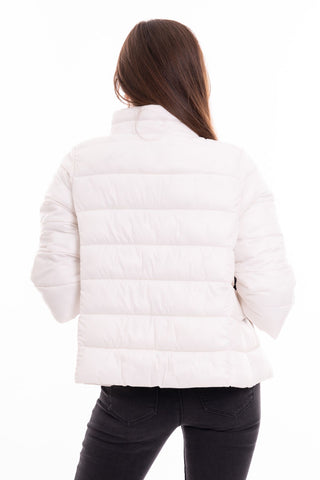 MARKUP W NYLON DOWN JACKET WITH 3/4 SLEEVES MW24002
