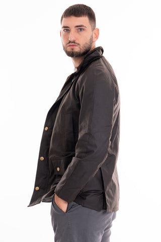 BARBOUR M ASHRY WAX JACKET COTTON OUT MWX0339 OL71