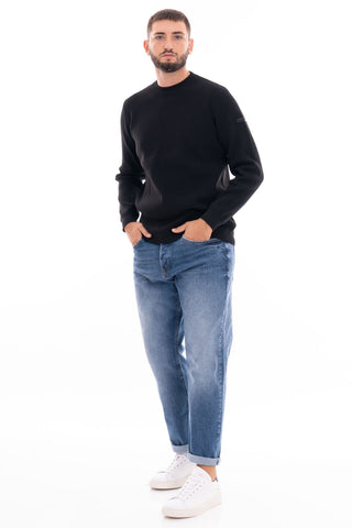 UNITY MAGLIONE GIROCOLLO UOMO KN MAUNA AIR BK