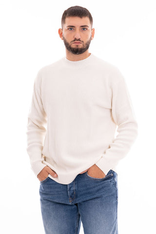 CALVIN KLEIN JEANS M BLOWN UP CK MOCK SWEATER J324507