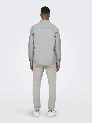 ONLY&SONS CAMICIA MILO OVER MERCERIZED TWILL LONG SLEEVES UOMO 22024696 MNS