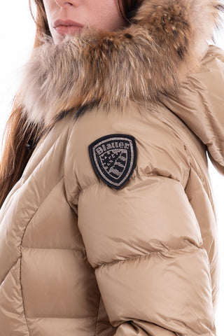 BLAUER W WATERPROOF JACKET / LONG TRENCH COAT WITH DOWN PADDING INTERIOR BISCUITS COLOR BLDK03140 006047 320TU