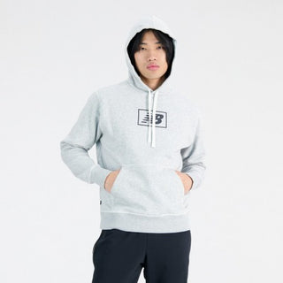 NEW BALANCE M HOODIE ESSENTIALS BRUSHED BACK MT33520AG