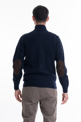 BARBOUR M ESSENTIAL PATCH ZIP THROUGH KNITWEAR MKN0731 NY91