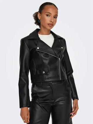 JACQUELINE DE YONG W FAUX LEATHER JACKET 15310269