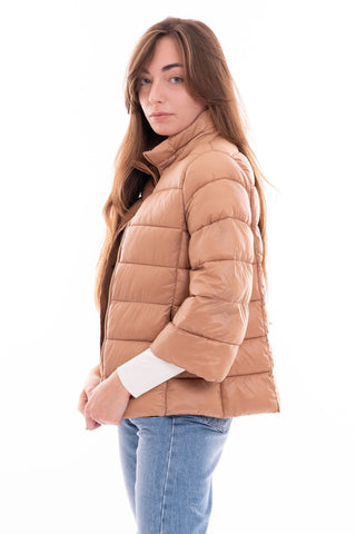 MARKUP W NYLON DOWN JACKET WITH 3/4 SLEEVES MW24002