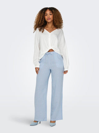 ONLY CAMICIA MASCHA LONG SLEEVE SHORT KNOT DONNA 15252779 CLD