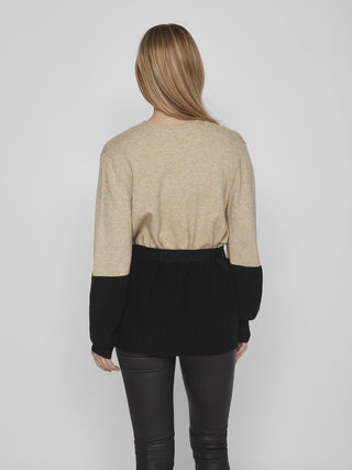 VILA W RIL BLOCKING L/S CARDIGAN 14084236