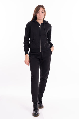 MARKUP W FELPA CON CAPPUCCIO E ZIP CON RICAMO LOGO MW562004