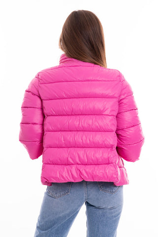 MARKUP W NYLON DOWN JACKET WITH 3/4 SLEEVES MW24002